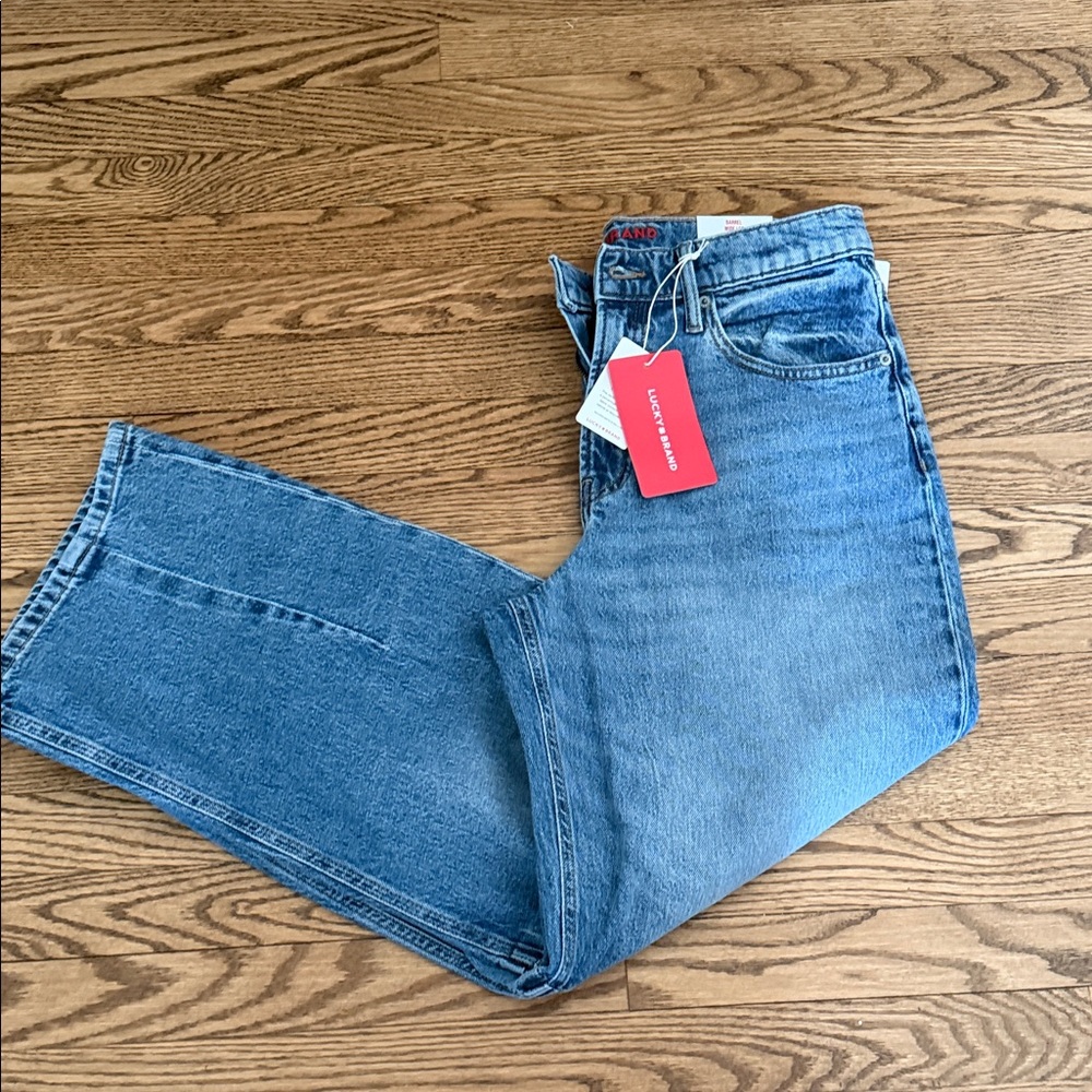 Lucky Brand Blue Barrel Wide Leg Jeans